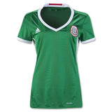 adidas Women's Mexico 16/17 Home Jersey Green/Red/White