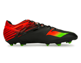 adidas Men's Messi 15.1 FG/AG Core Black/ Neon Green/Infrared