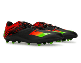 adidas Men's Messi 15.1 FG/AG Core Black/ Neon Green/Infrared