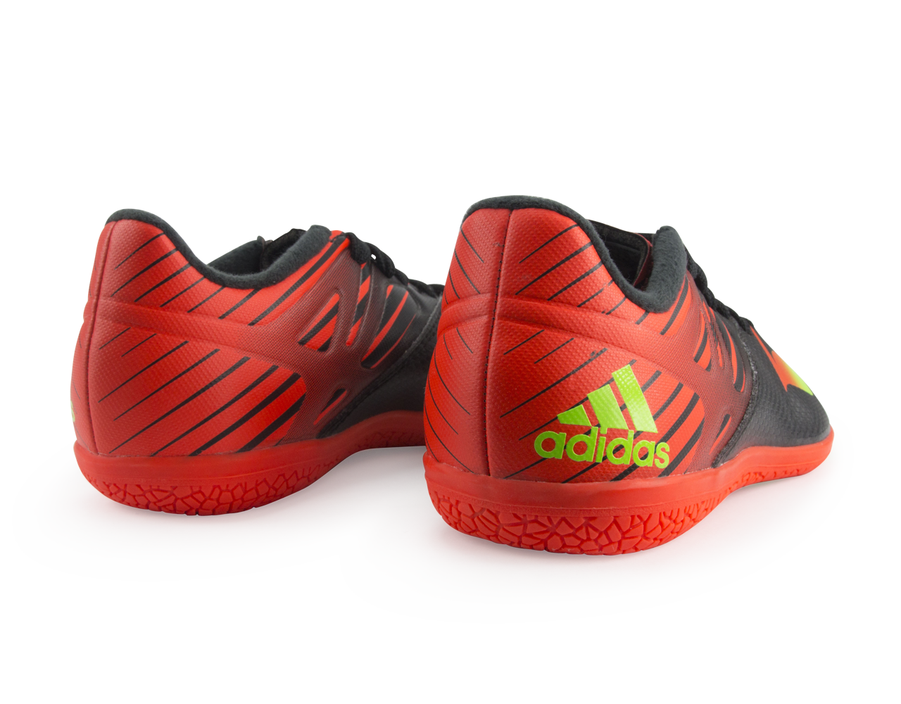 adidas Kids Messi 15.3 Indoor Soccer Shoes Core Black/Neon Green/Infrared
