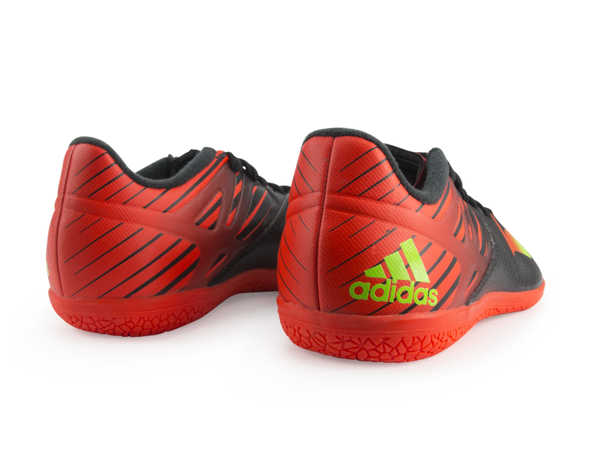 adidas Kids Messi 15.3 Indoor Soccer Shoes Core Black/Neon Green/Infrared