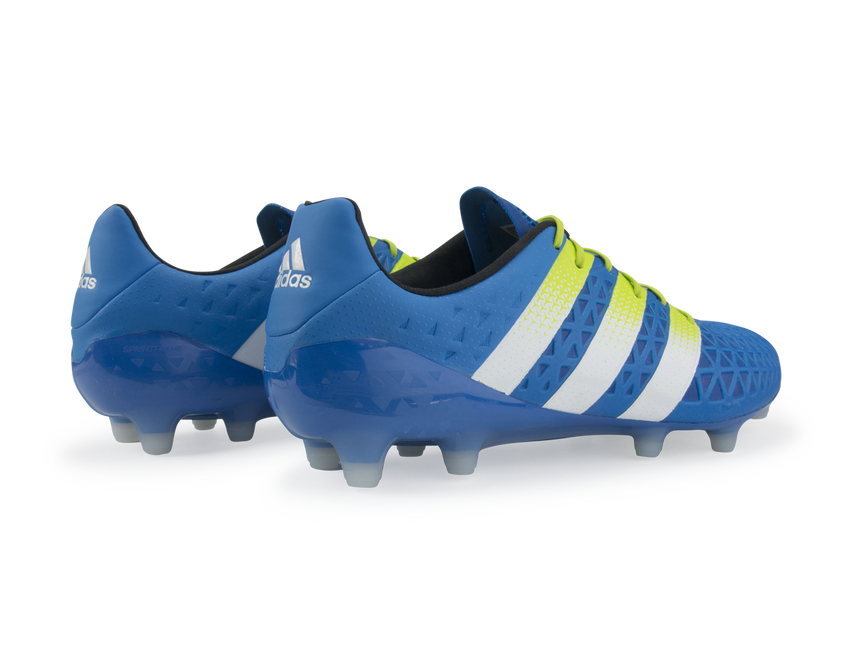 adidas Men's ACE 16.1 FG/AG Blue/White/Solar Slime