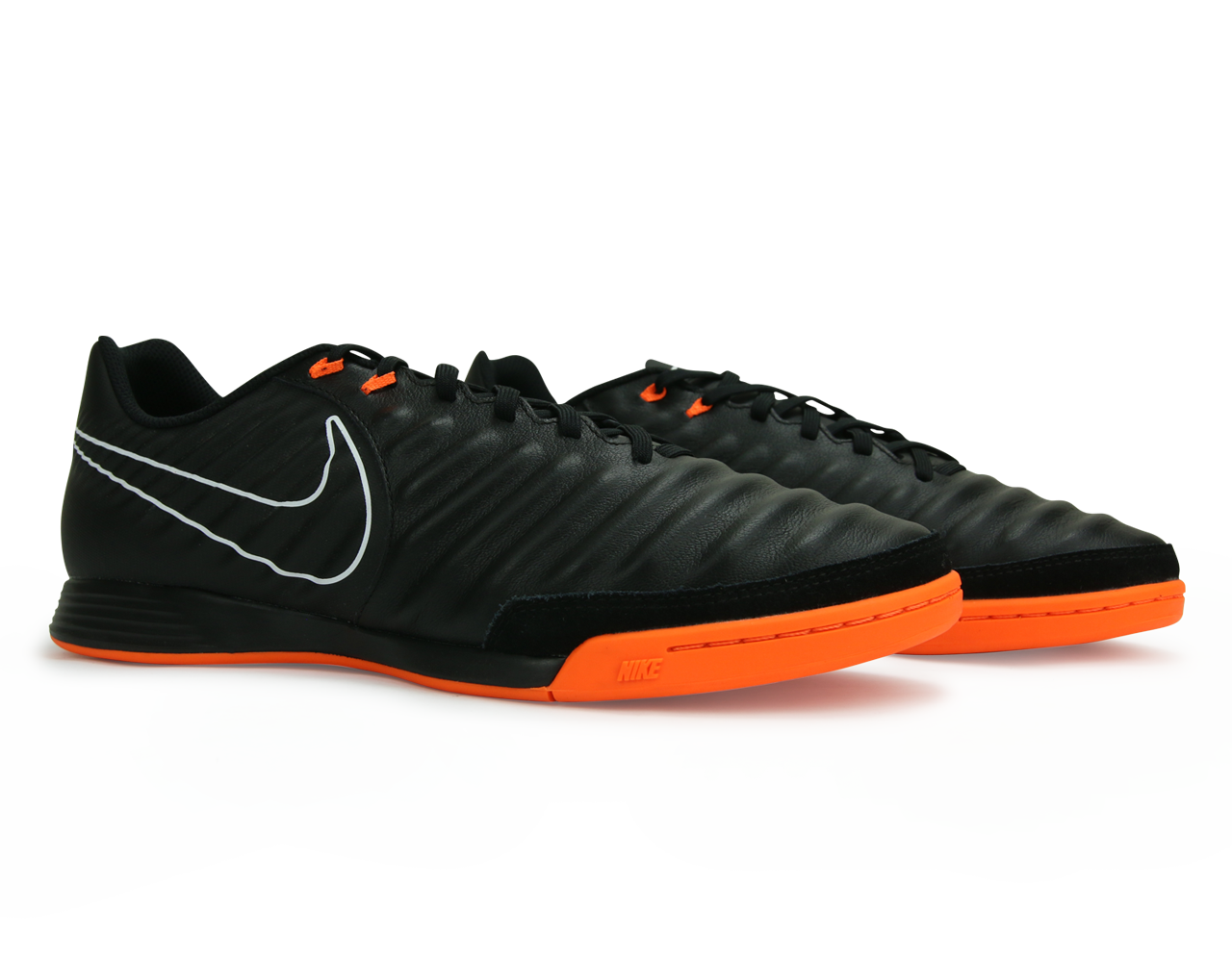 Nike Men's Tiempo LegendX 7 Academy Indoor Soccer Shoes Black/Total Orange