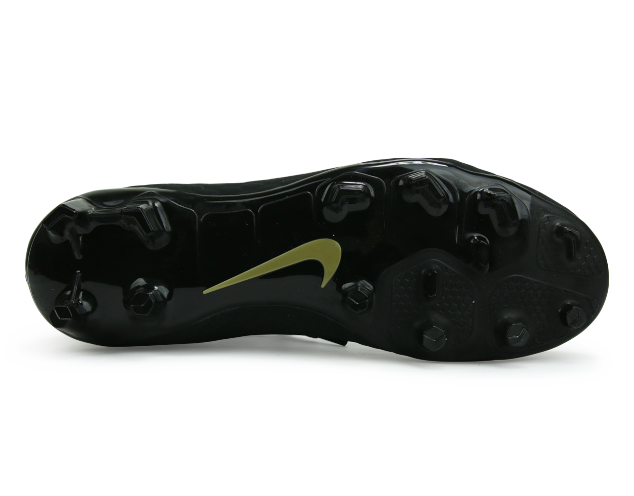 Nike Men's Hypervenom Phantom 3 Academy DF FG Black/Metalic Vivid Gold â Azteca Soccer