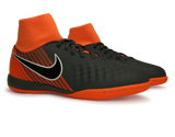Nike Kids Magista ObraX 2 Academy DF Indoor Soccer Shoes Dark Grey/Balck/Total Orange