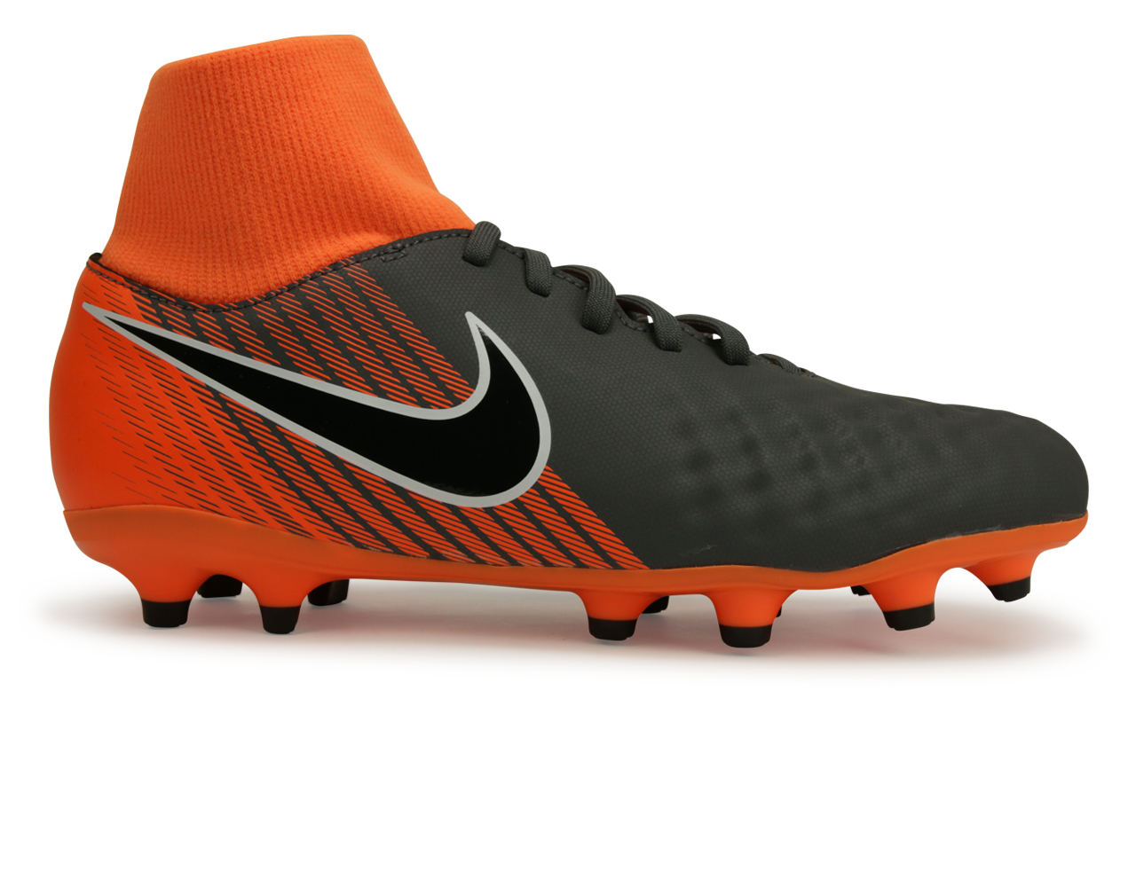 Nike Kids Magista Obra Academy DF FG Dark Grey Balck Total Orange