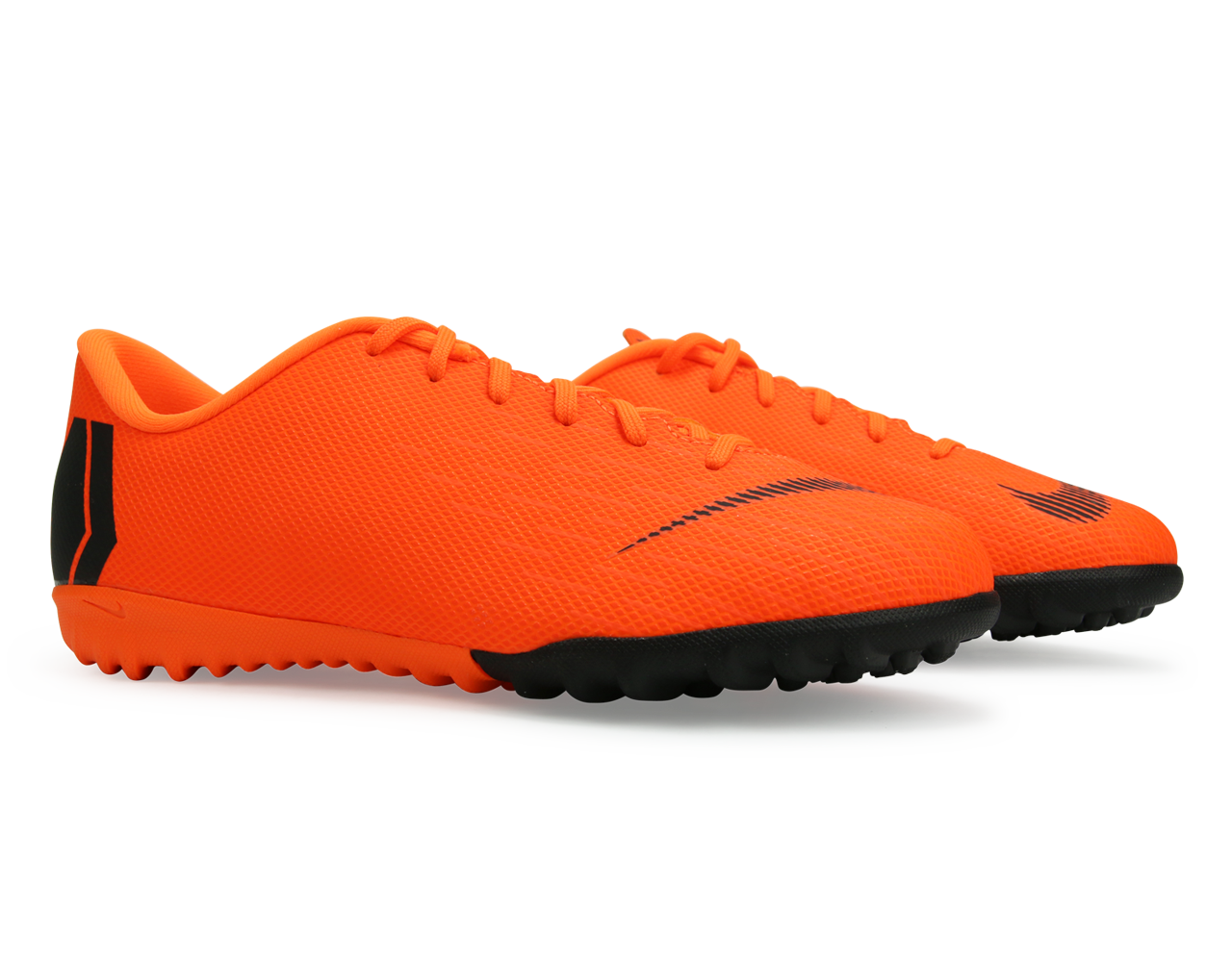 Nike Kids Mercurial VaporX 12 Academy GS Turf Soccer Shoes Total Orange/Black
