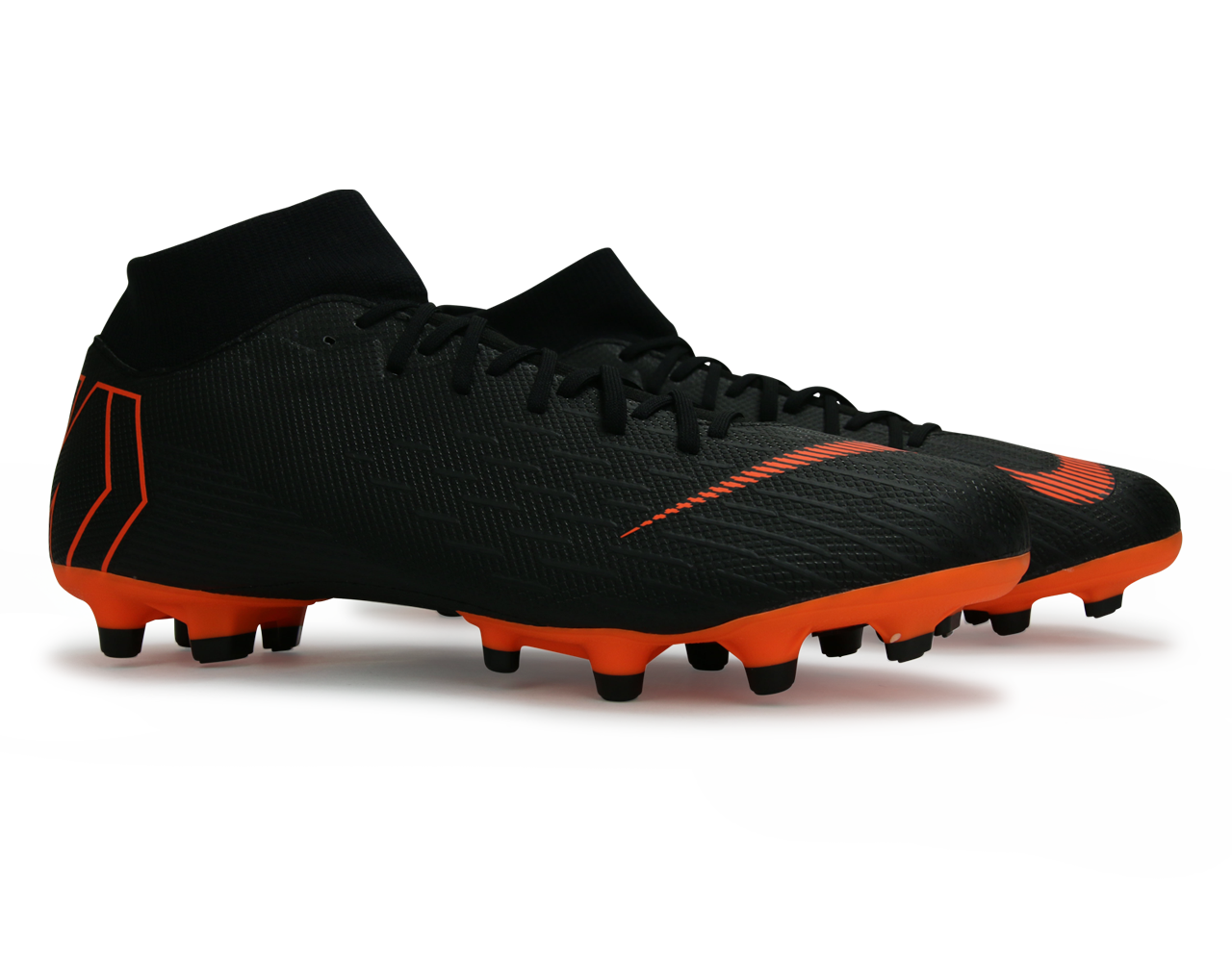 Nike Men s Mercurial Superfly VI Academy FG MG Black Total Orange