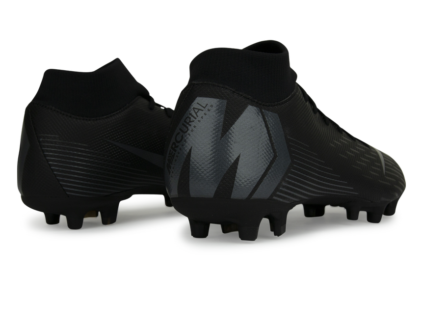 Nike Men's Mercurial Superfly 6 Academy FG/MG Black/Black