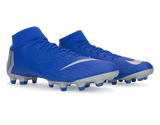 Nike Men's Mercurial Superfly 6 Academy FG Racer Blue/Metallic Silver