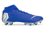 Nike Men's Mercurial Superfly 6 Academy FG Racer Blue/Metallic Silver