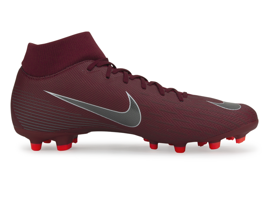 Nike Men's Mercurial Superfly 6 Academy FG/MG Team Red/Metallic Dark Grey