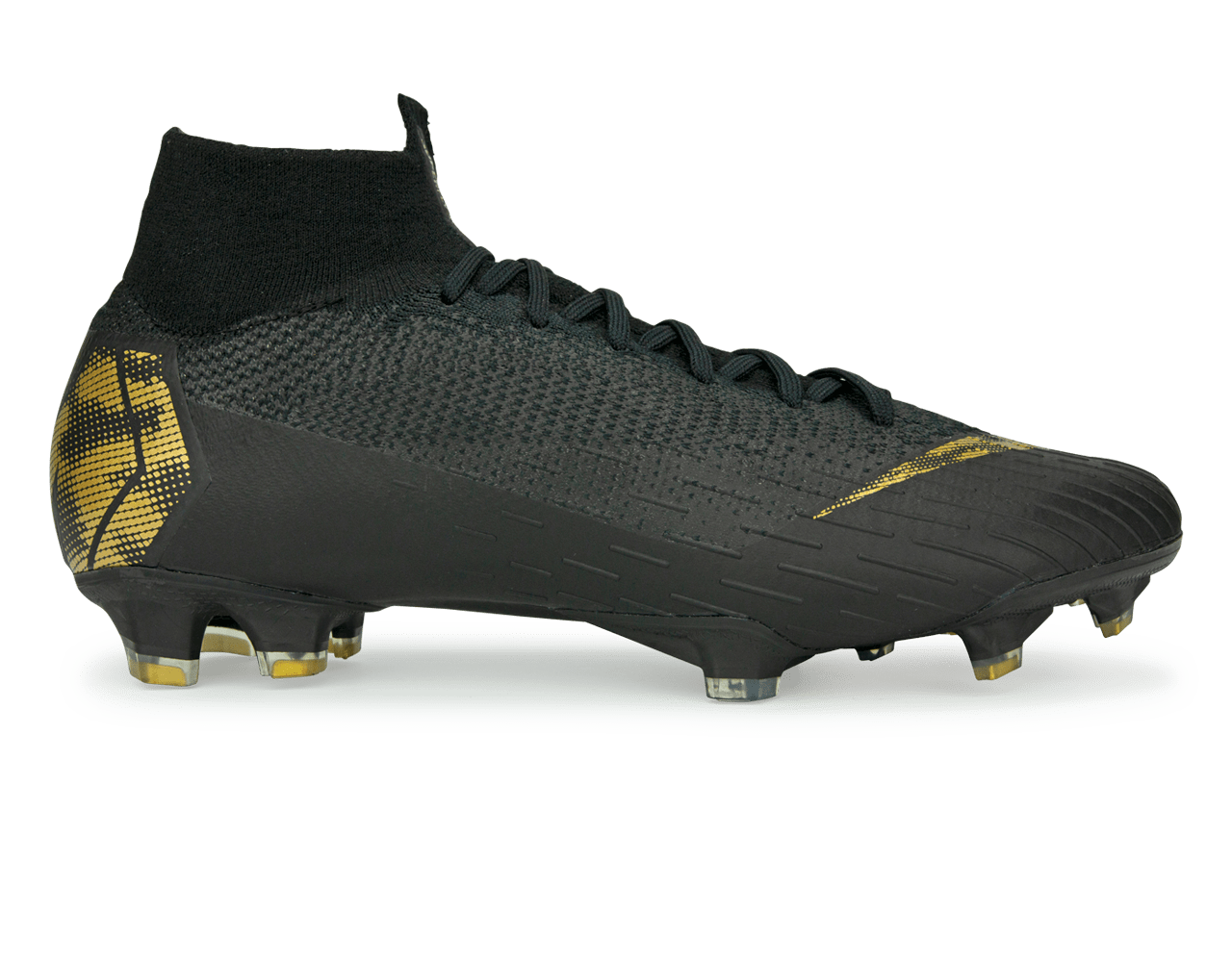 Mercurial superfly 6 elite sales fg black lux - sort/guld