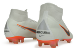 Nike Men's Mercurial Superfly 6 Elite FG White/Metalic Cool Grey/Total Orange