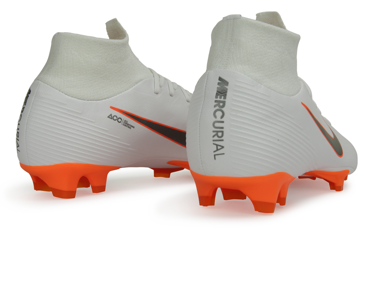 Nike Men's Superfly 6 Pro FG White/Metalic Grey/Total O – Azteca Soccer