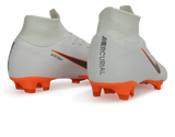 Nike Men's Mercurial Superfly 6 Pro FG White/Metalic Cool Grey/Total Orange
