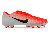 Nike Men's Mercurial Vapor 12 Academy FG/MG Hyper Crimson/Black/White