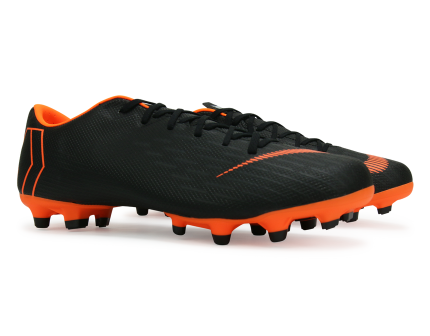 Nike Men's Mercurial Vapor 12 Academy FG/MG Black/Total Orange/White