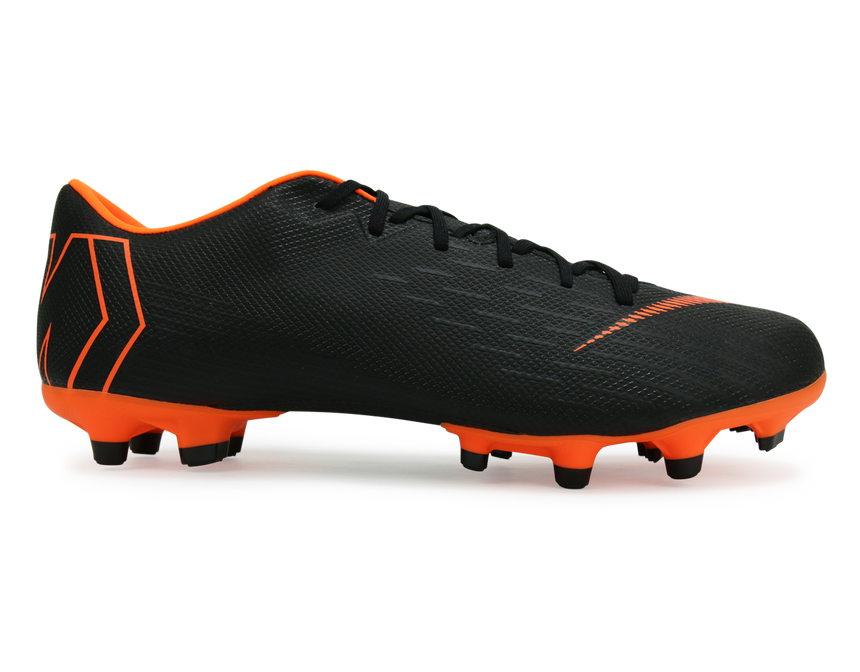 Nike Men's Mercurial Vapor 12 Academy FG/MG Black/Total Orange/White