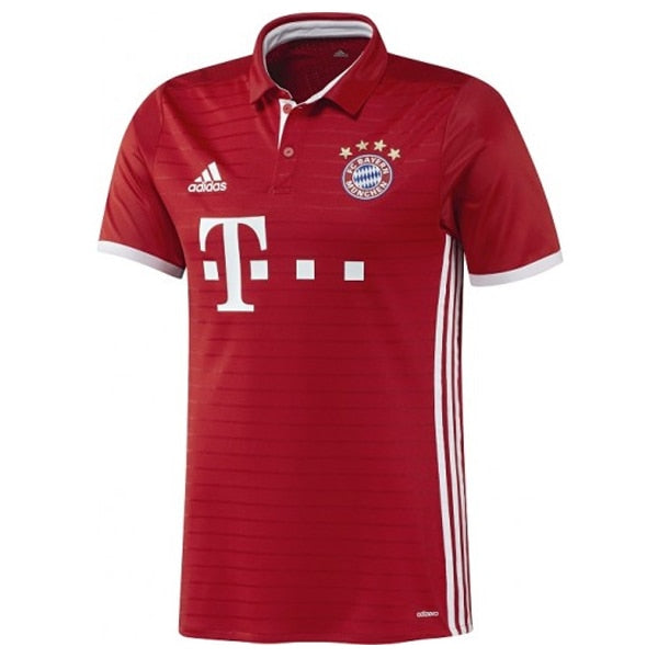 adidas Men's FC Bayern Munich 16/17 Authentic Home Jersey FcbTrue/White