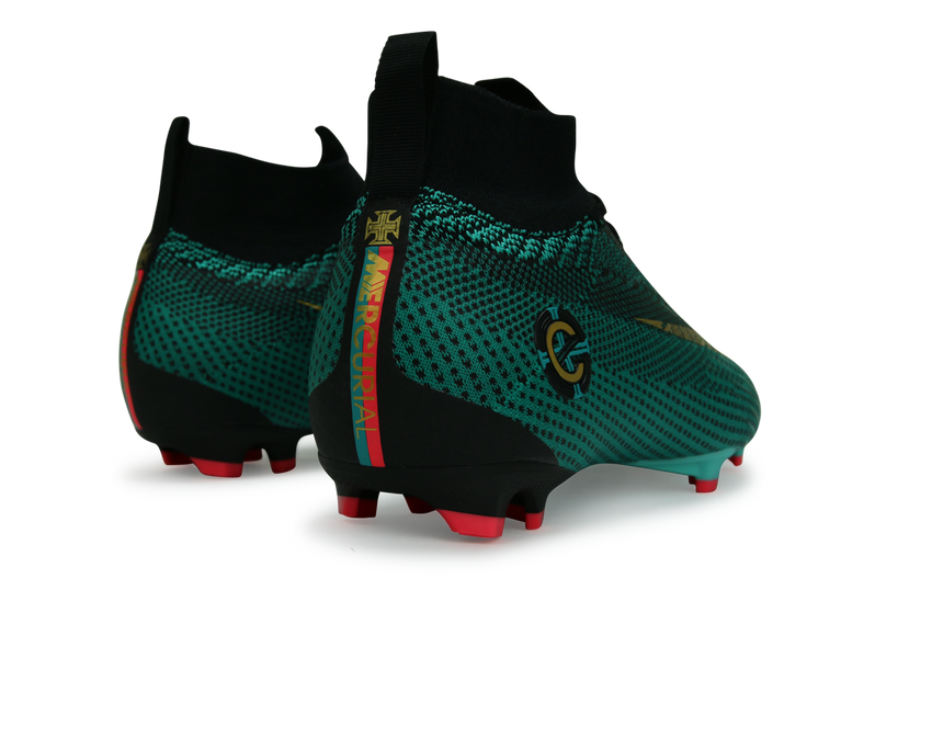 Nike Kids Superfly 6 CR7 Elite FG Clear Jade/Black/Hyper Turquoise