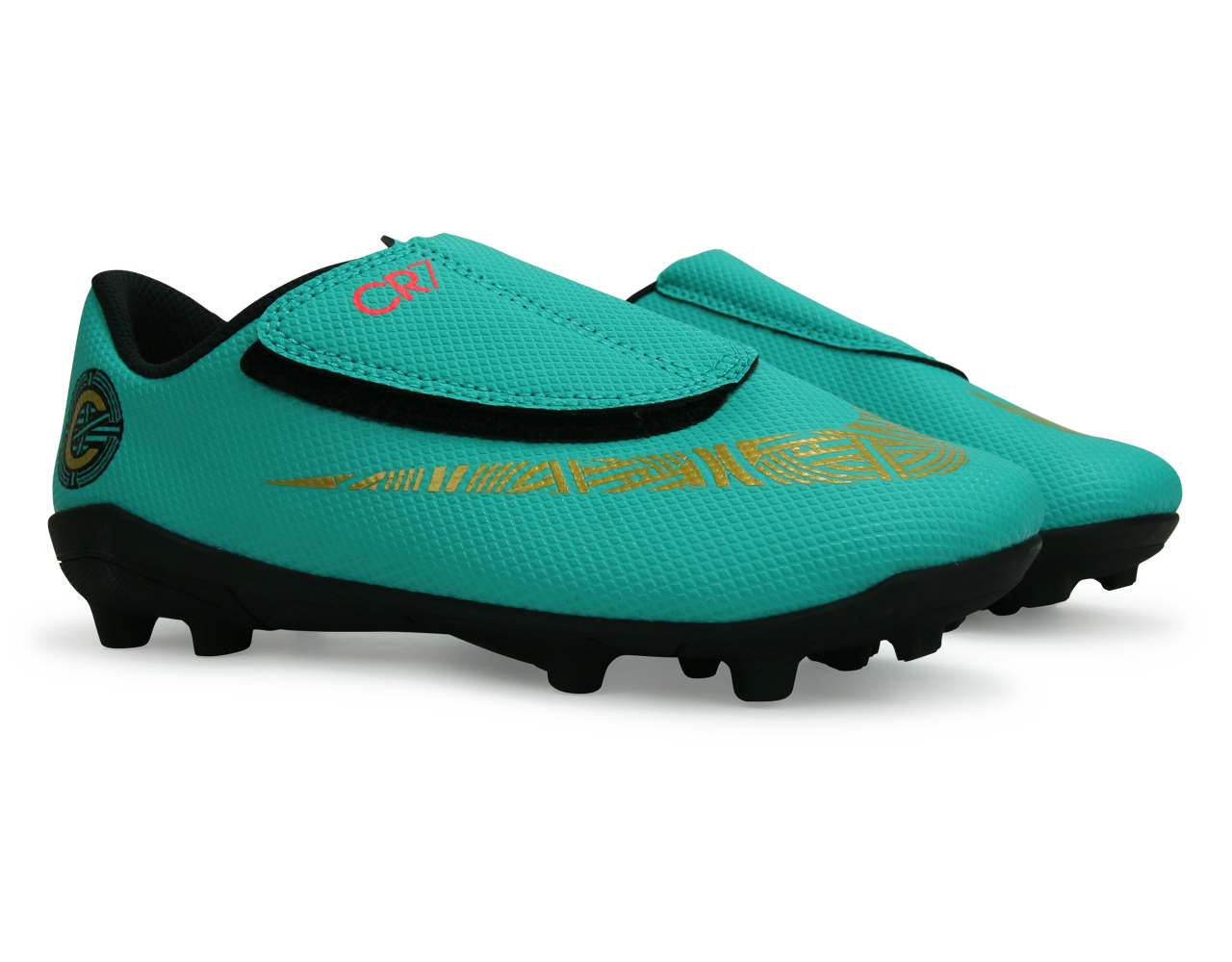 Nike Kids Mercurial Vapor 12 Club PS CR7 FG/MG Clear Jade/Black/Hyper â Azteca Soccer