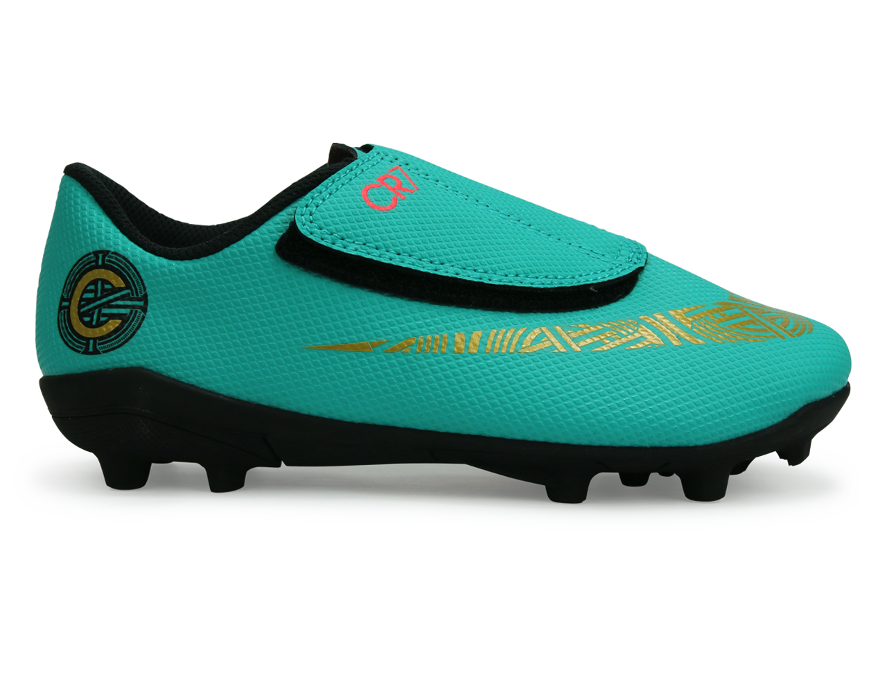 Nike Kids Mercurial Vapor 12 Club PS CR7 FG/MG Clear Jade/Black/Hyper Turquoise