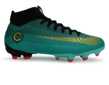 Nike Kids Superfly 6 Academy GS CR7 FG/MG Clear Jade/Black/Hyper Turquoise