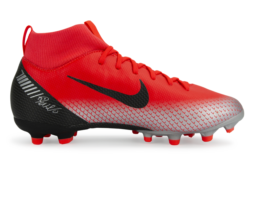Nike Kids Mercurial CR7 Superfly 6 Academy FG/MG Bright Crimson/Black