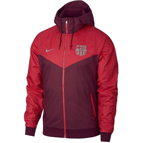 Nike Men's FC Barcelona Windrunner Jacket Deep Maroon/Tropical Pink