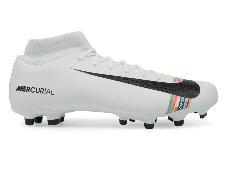 Nike Men's Mercurial Superfly 6 Academy CR7 MG White/Black/Pure Platinum