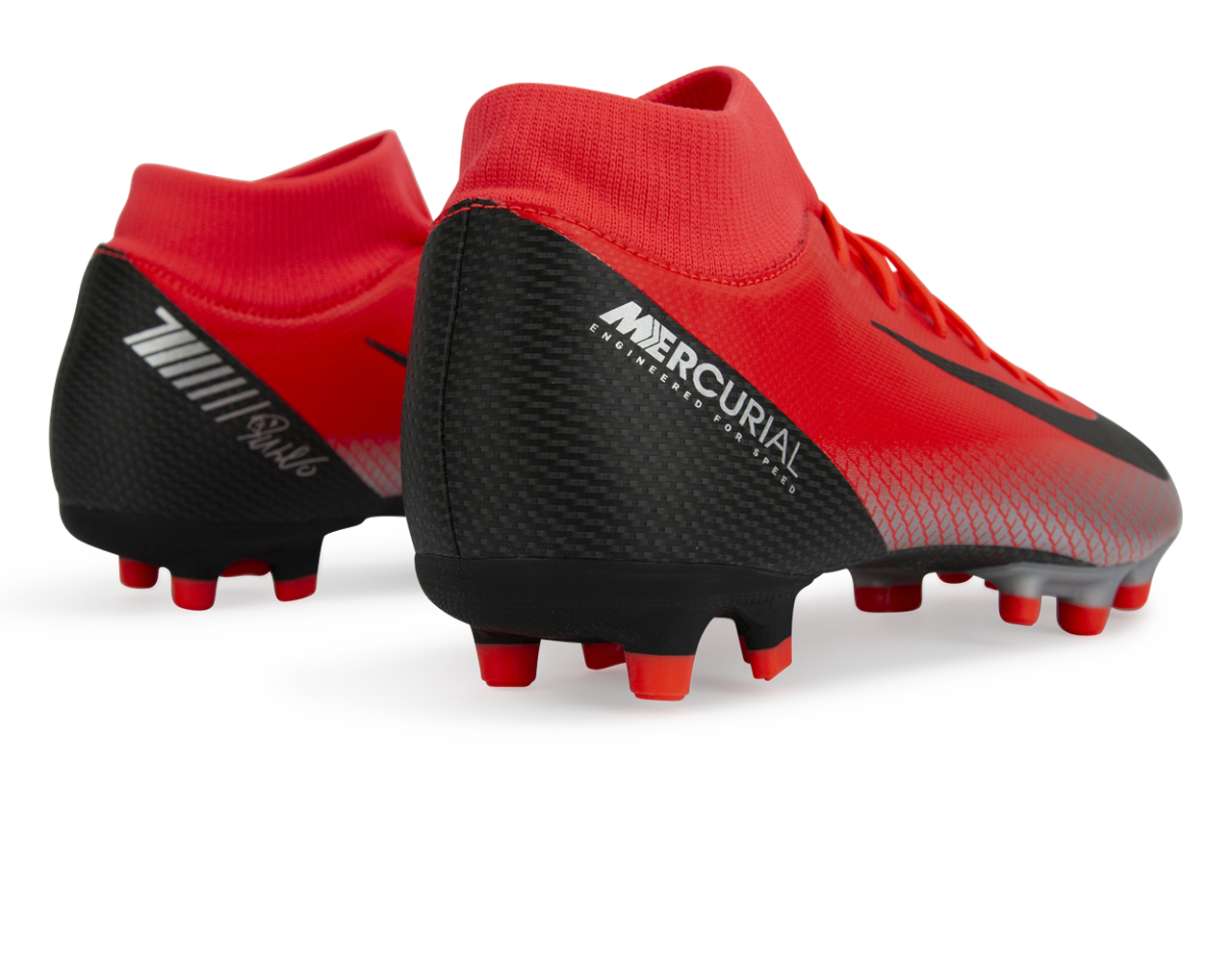 Nike Men's Mercurial CR7 Superfly 6 Academy MG Bright Crimson/Black