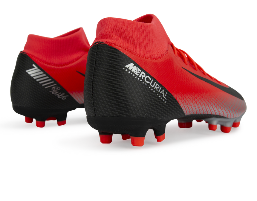 Nike Men's Mercurial CR7 Superfly 6 Academy MG Bright Crimson/Black
