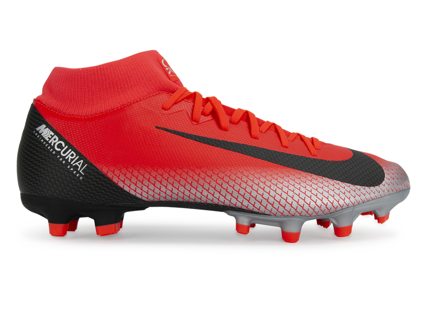 Nike Men's Mercurial CR7 Superfly 6 Academy MG Bright Crimson