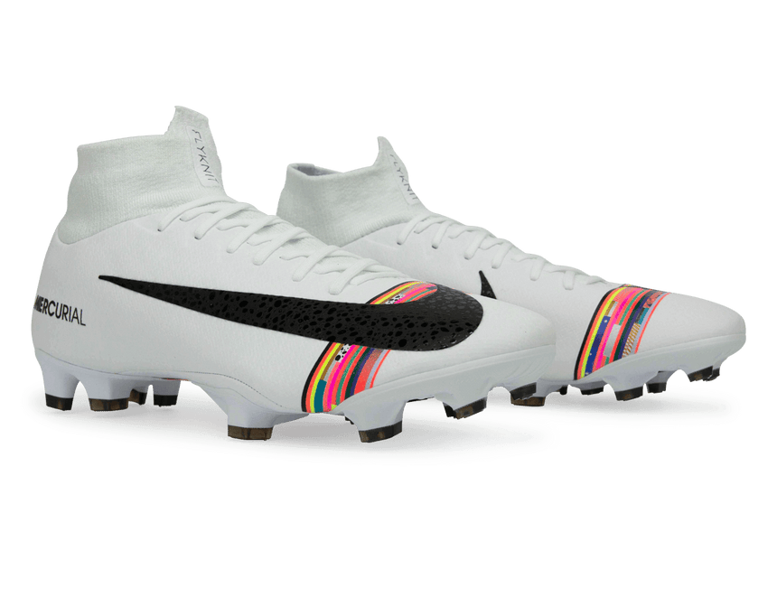 Nike Men's Mercurial Superfly 6 Pro FG White/Black/Pure Platinum