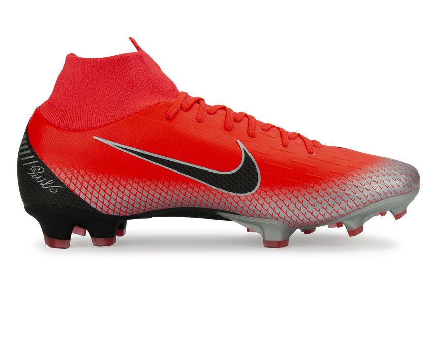 Nike Men's Mercurial CR7 Superfly 6 Pro FG Bright Crimson/Black Nike Men's Mercurial CR7 Superfly 6 Pro FG Bright Crimson/Black