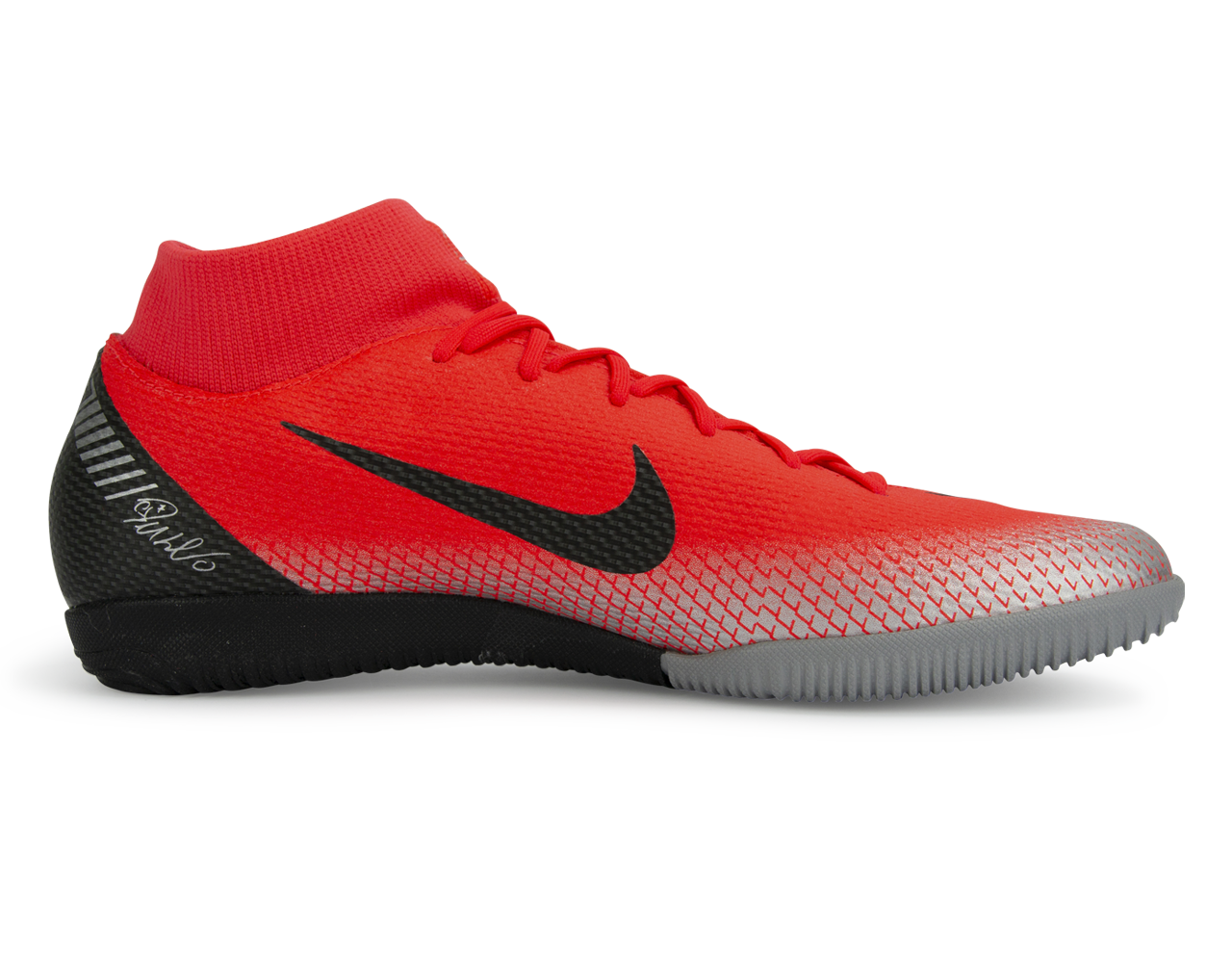 Nike Men's Mercurial CR7 SuperflyX 6 Academy Indoor Soccer Shoes Bright Crimson/Black