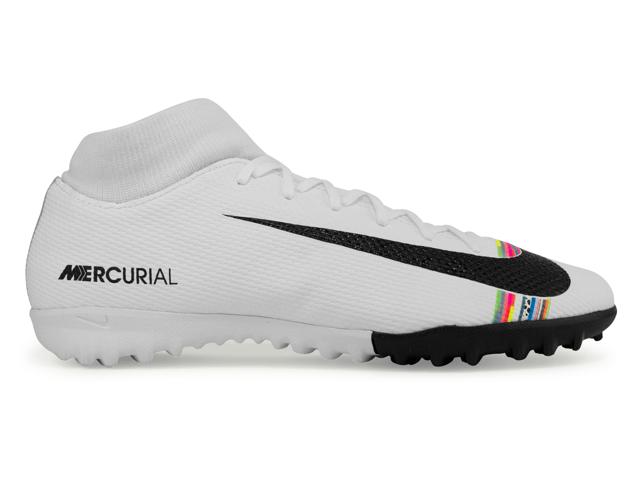 Nike Men's Mercurial 6 Turf Soccer Shoes White/Black/ – Azteca Soccer