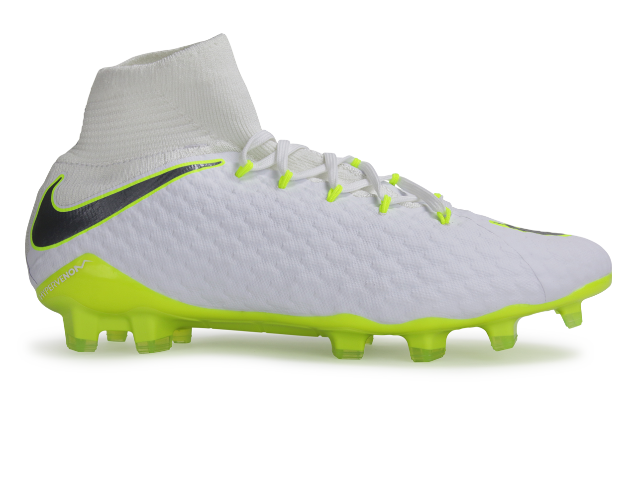 codo itálico filete Nike Men's Hypervenom 3 Pro DF FG White/Metallic Cool Grey/Volt – Azteca  Soccer
