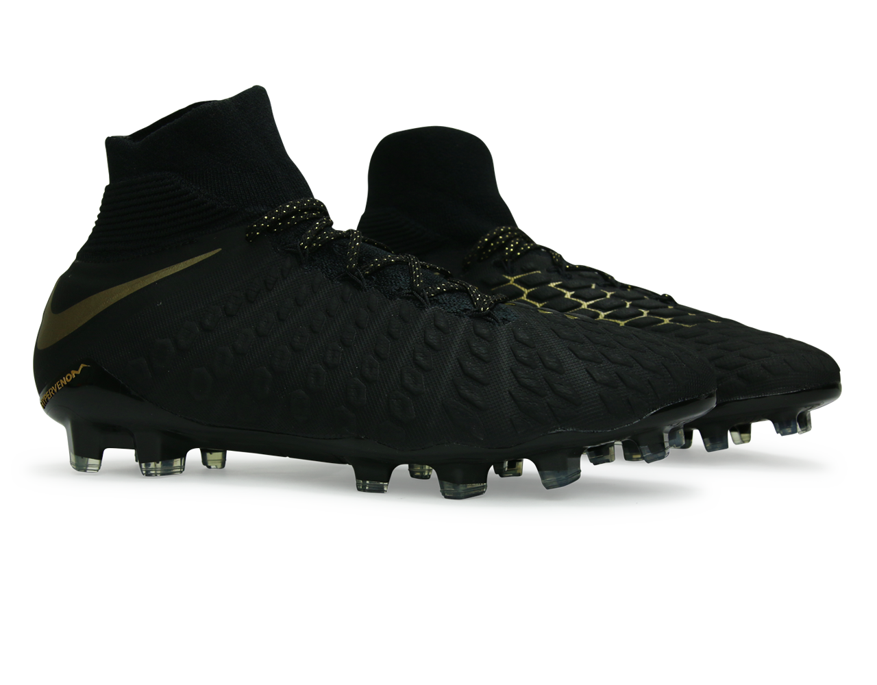 Nike Men's Hypervenom 3 Elite DF FG Black/Metallic Vivid Gold Nike Men's Hypervenom 3 Elite DF FG Black/Metallic Vivid Gold