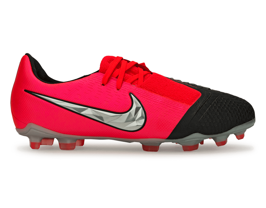 Nike Kids PhantomVNM Elite FG Laser CrimsonMetallic Silver/Black