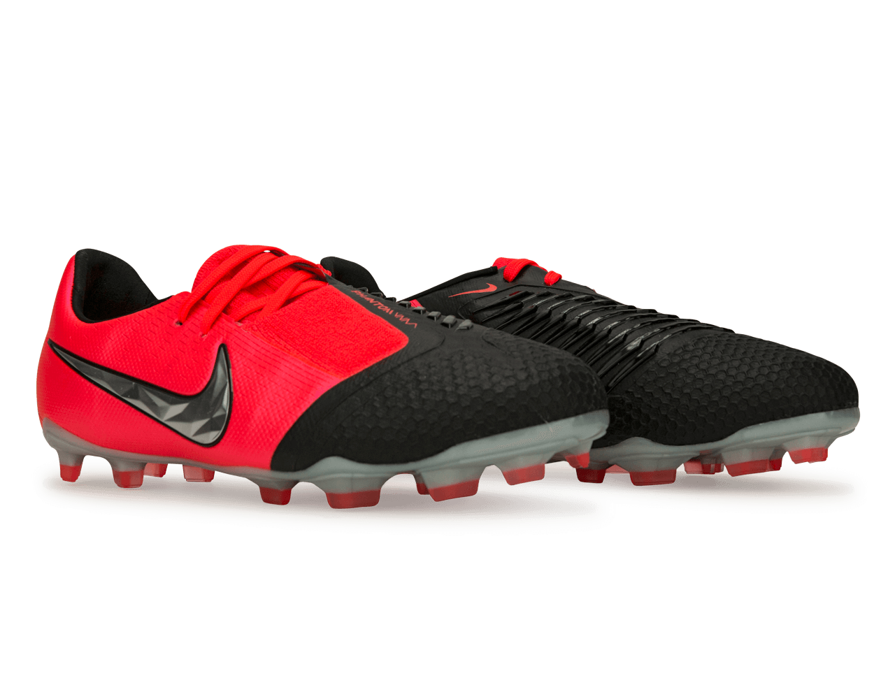 Nike Kids PhantomVNM Elite FG Laser CrimsonMetallic Silver Black