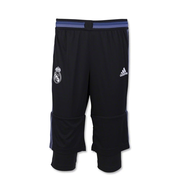 adidas Kids Real Madrid 3/4 Training Pants Black/Super Purple