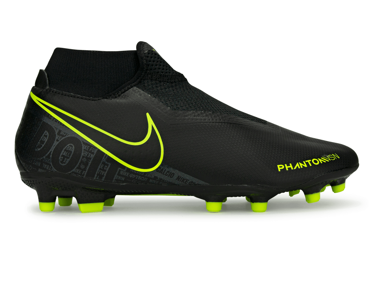 Nike Men s PhantomVSN Academy DF FG MG Black Volt Azteca Soccer