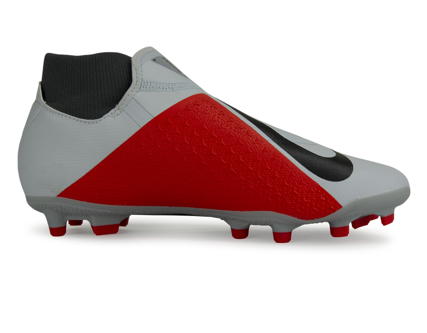 Nike Men's PhantomVSN Academy DF FG/MG Pure Platinum Black/Light Crimson/Dark Grey