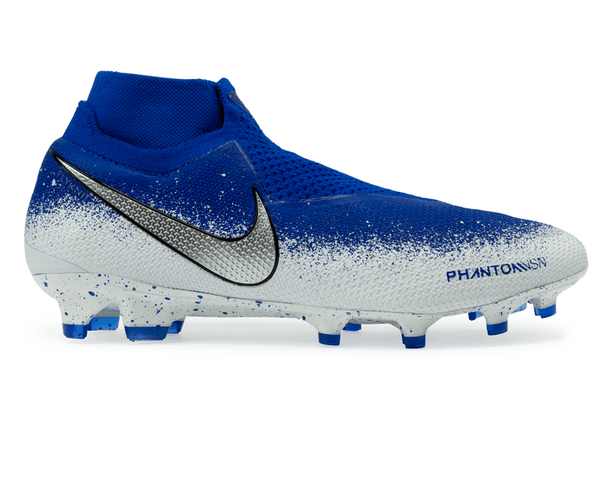 Nike Men's Phantom VSN Elite DF FG Racer Blue/Chrome/White