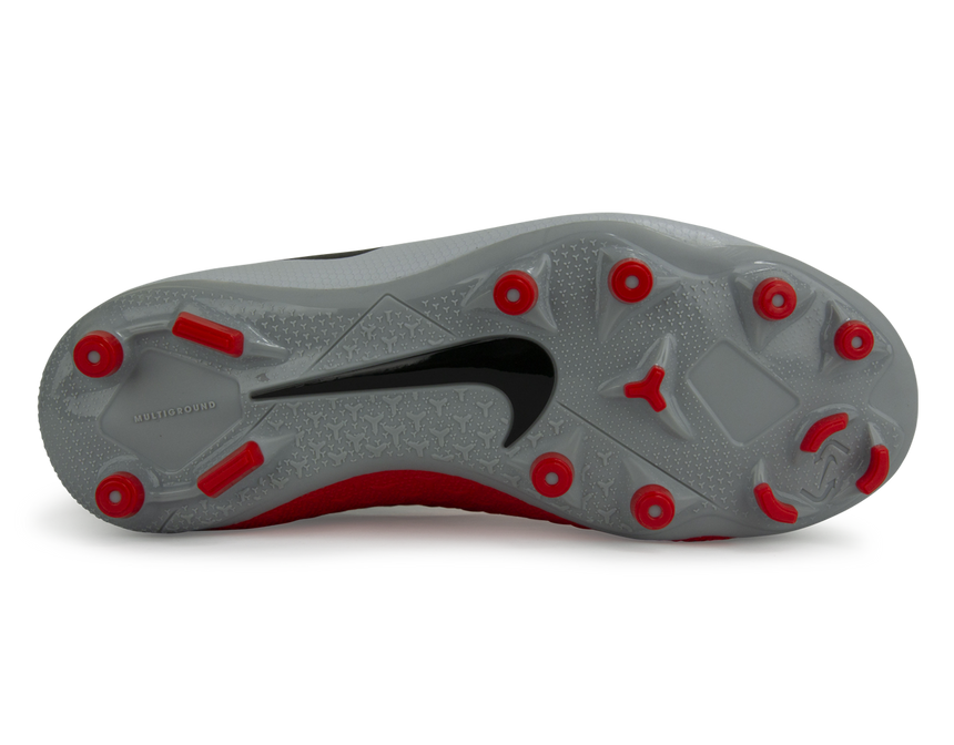 Nike Kids PhantomVSN Academy DF FG/MG Pure Platinum Black/Light Crimson/Dark Grey