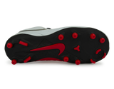Nike Kids PhantomVSN Club DF FG/MG Pure Platinum/Black/Light Crimson/Dark Grey