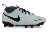 Nike Kids PhantomVSN Club DF FG/MG Pure Platinum/Black/Light Crimson/Dark Grey