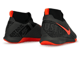 Nike Kids PhantomVSN Academy DF Indoor Soccer Shoes Dark Grey/Bright Mango/Black